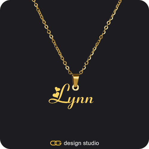 The Essential Name Necklace: Looped