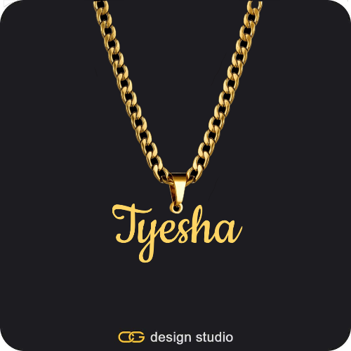 The Essential Name Necklace: Looped