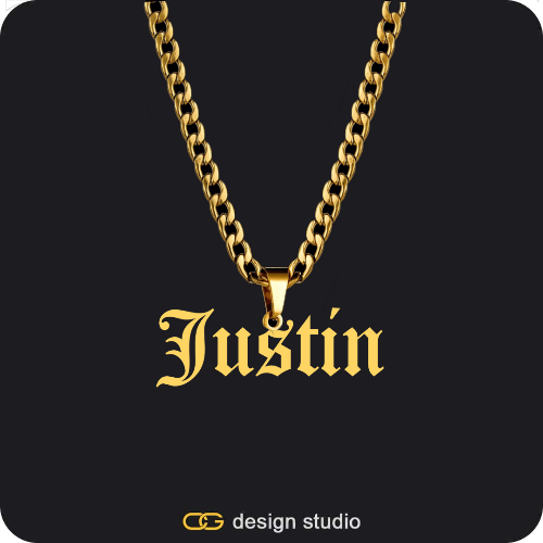 The Essential Name Necklace: Looped