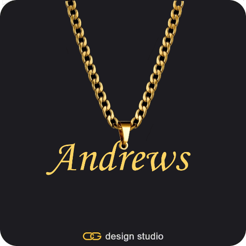 The Essential Name Necklace: Looped
