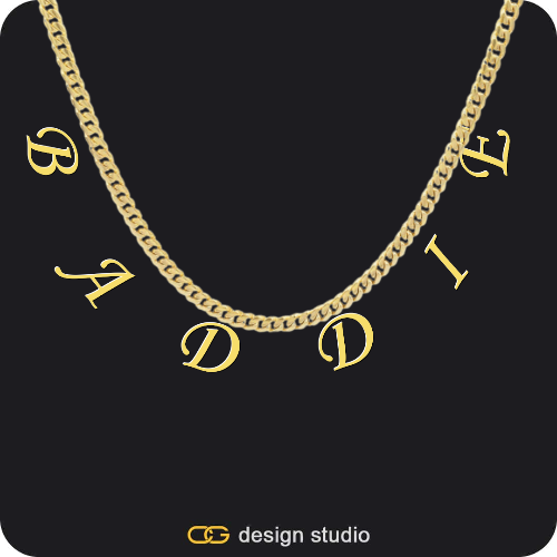The Falling Name Necklace