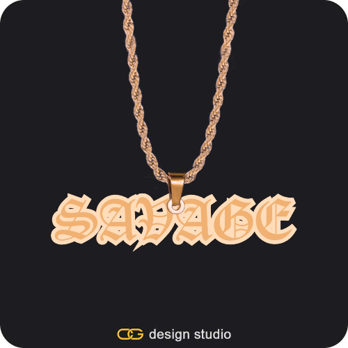 The Spotlight Double Plated Name Necklace