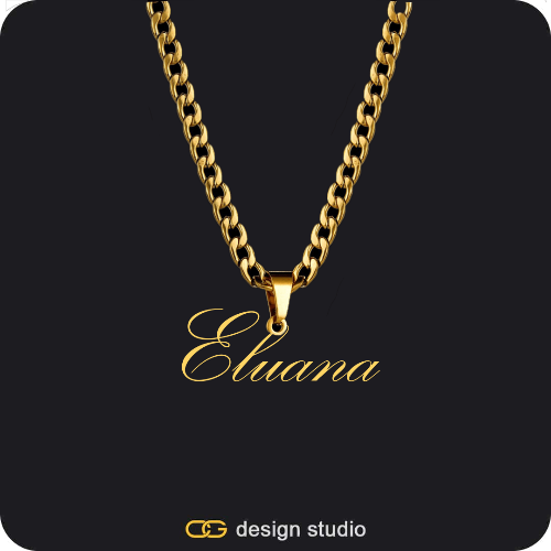 The Essential Name Necklace: Looped