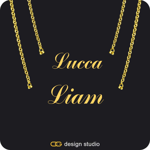 The Essential Name Necklace: Double Layer