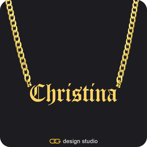 The Essential Name Necklace: Cuban