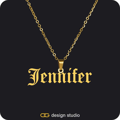 The Essential Name Necklace: Looped