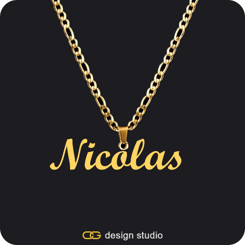 The Essential Name Necklace: Looped