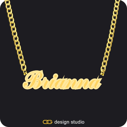 The Spotlight Double Plated Name Necklace