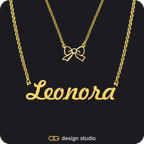 The Essential Name Necklace: Double Layer