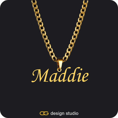 The Essential Name Necklace: Looped