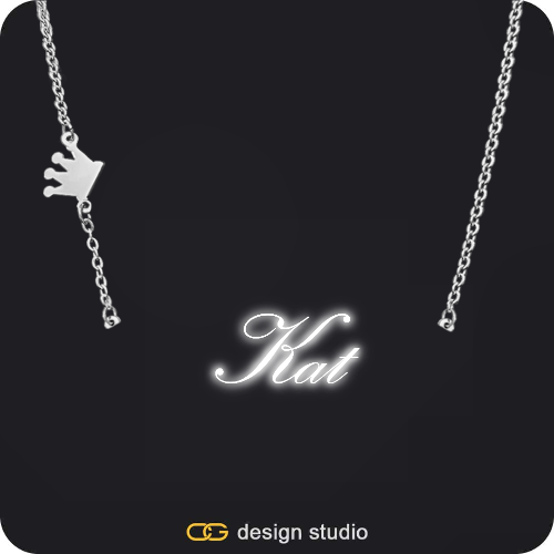 The Essential Name Necklace: Sparkling