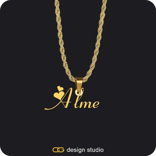 The Essential Name Necklace: Looped