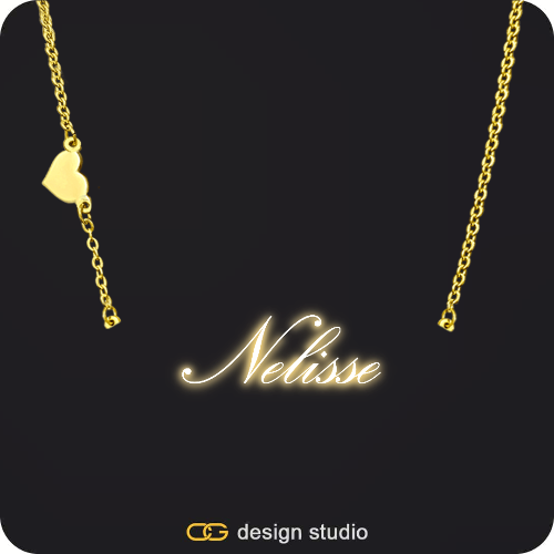 The Essential Name Necklace: Sparkling