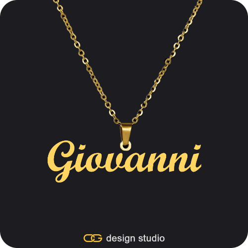 The Essential Name Necklace: Looped