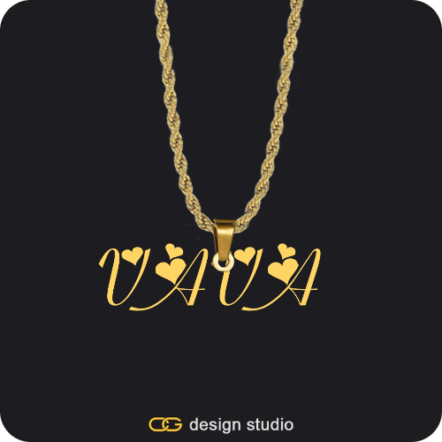 The Essential Name Necklace: Looped