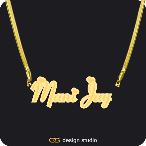 The Spotlight Double Plated Name Necklace