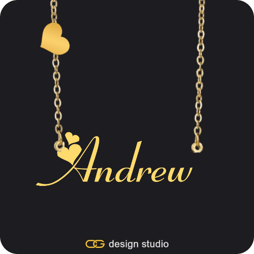The Essential Name Necklace: Charm