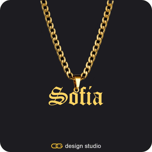 The Essential Name Necklace: Looped