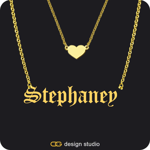 The Essential Name Necklace: Double Layer
