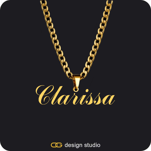 The Essential Name Necklace: Looped
