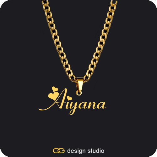 The Essential Name Necklace: Looped
