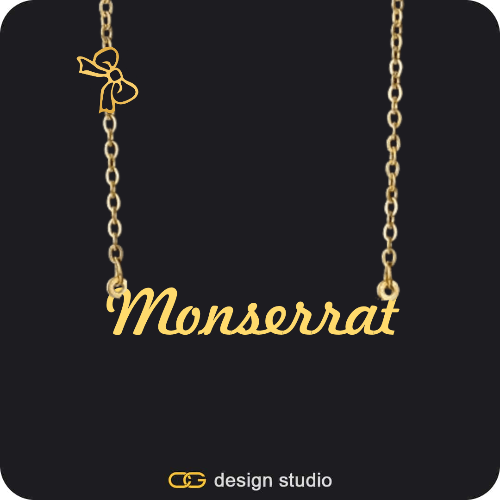 The Essential Name Necklace: Charm