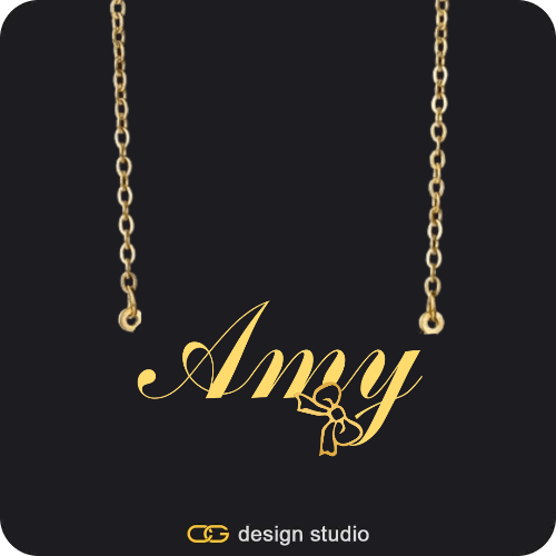 The Essential Name Necklace: Charm