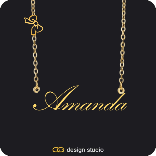The Essential Name Necklace: Charm