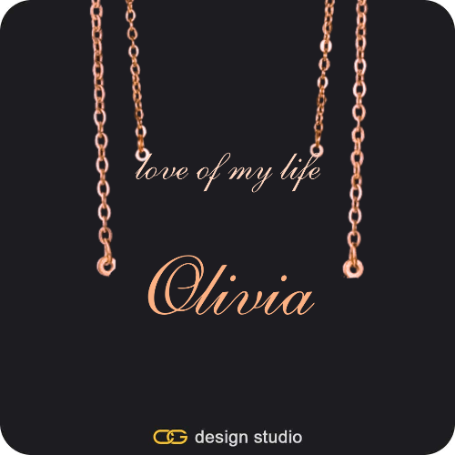 The Essential Name Necklace: Double Layer