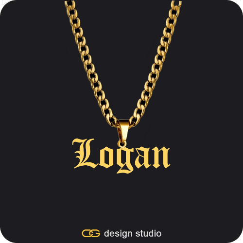 The Essential Name Necklace: Looped