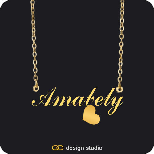 The Essential Name Necklace: Charm