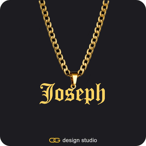 The Essential Name Necklace: Looped