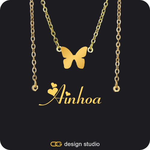 The Essential Name Necklace: Double Layer