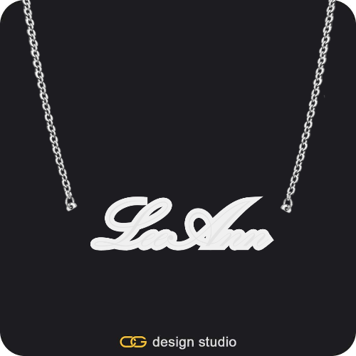 The Spotlight Double Plated Name Necklace