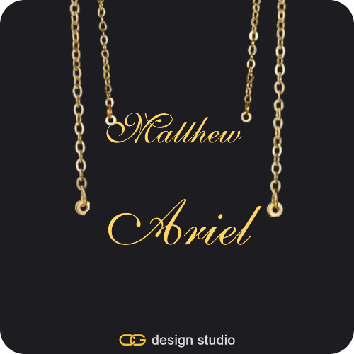 The Essential Name Necklace: Double Layer