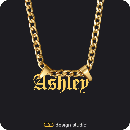 The Essential Name Necklace: Double Loop