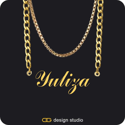 The Essential Name Necklace: Cuban chain