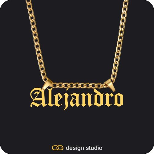 The Essential Name Necklace: Double Loop