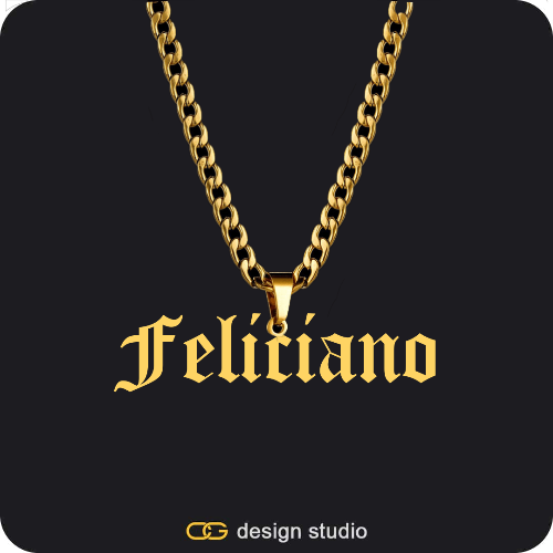 The Essential Name Necklace: Cuban chain