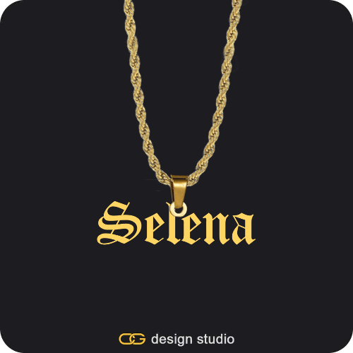 The Essential Name Necklace: Looped
