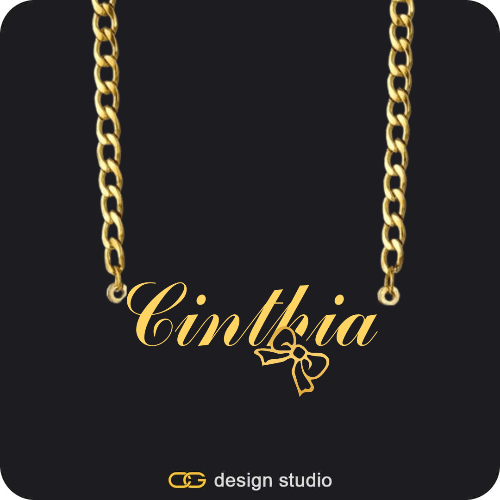 The Essential Name Necklace: Cuban chain