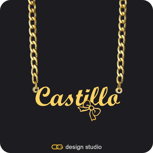 The Essential Name Necklace: Cuban chain