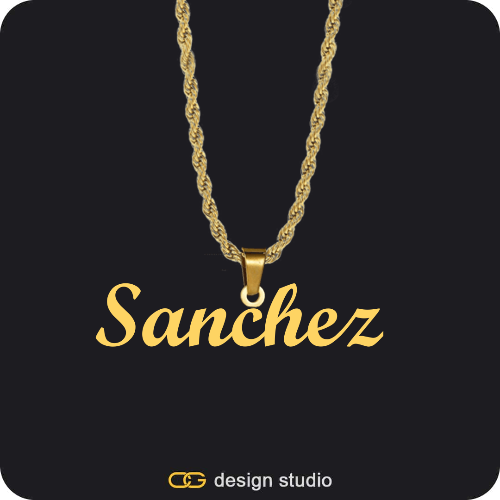 The Essential Name Necklace: Looped