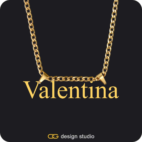 The Essential Name Necklace: Double Loop