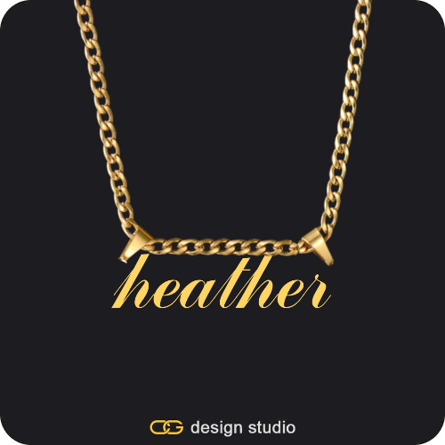 The Essential Name Necklace: Double Loop