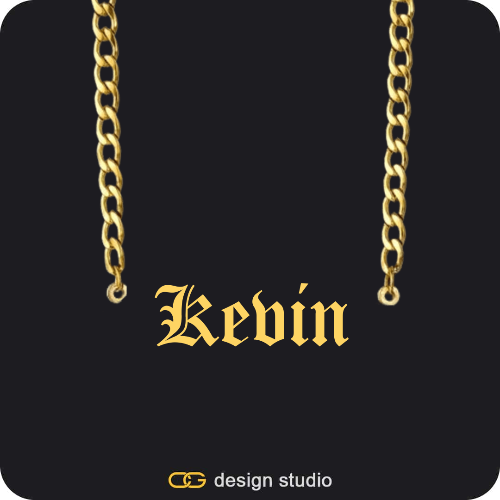 The Essential Name Necklace: Cuban chain