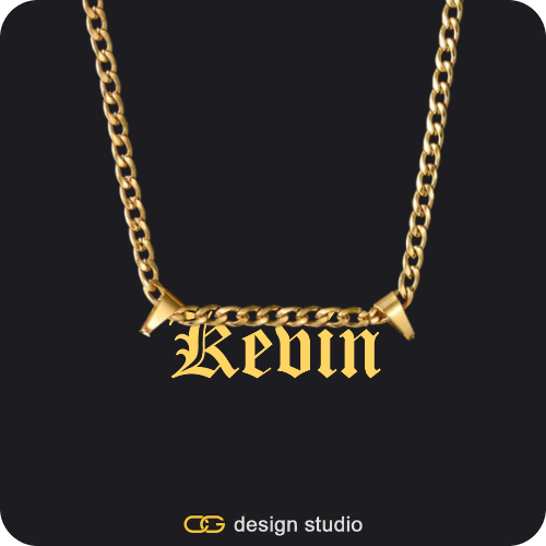 The Essential Name Necklace: Cuban chain