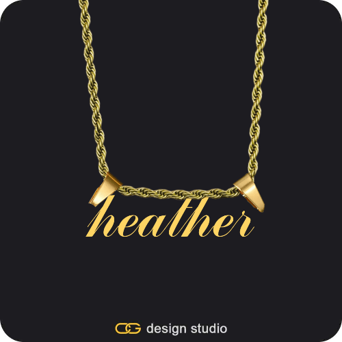 The Essential Name Necklace: Double Loop