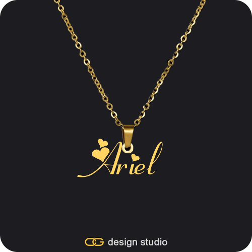 The Essential Name Necklace: Looped