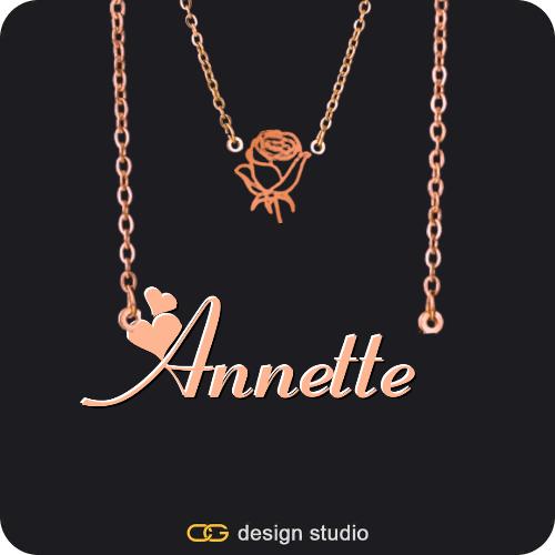 The Essential Name Necklace: Charm